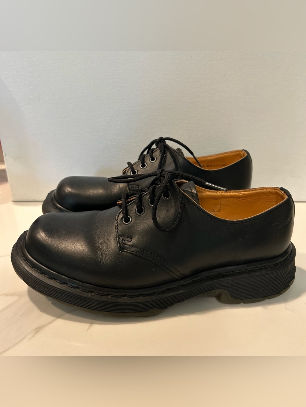 Dr. Martens Classic Black Leather Men’s Oxford Lace-Up Shoes Size 8 Men’s